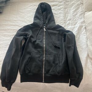 Brandy Melville Women’s Black Hoodie Jacket